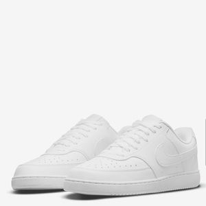 White Nike Low Court Vision (Women’s size 9) Brand New